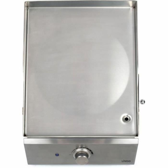 Livoo DOC292 Plancha de Gas 1 Quemador Acero Inoxidable 1