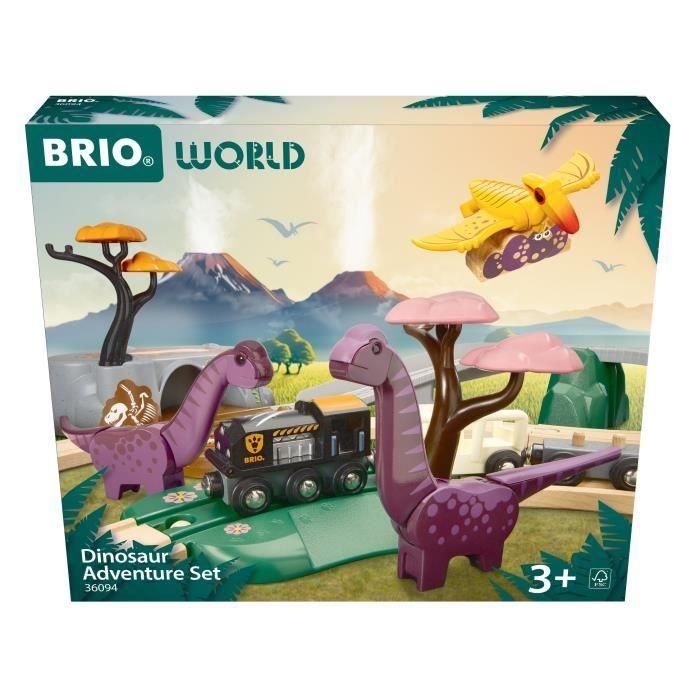 BRIO Circuito de Aventuras Dinosaurios - 7312350360943 - A partir de 3 años