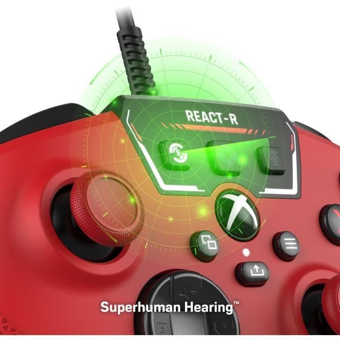 Controlador de juego con cable - TURTLE BEACH - REACT-R - Rojo - Xbox y Windows 3 Controlador de juego con cable - TURTLE BEACH - REACT-R - Rojo - Xbox y Windows 3