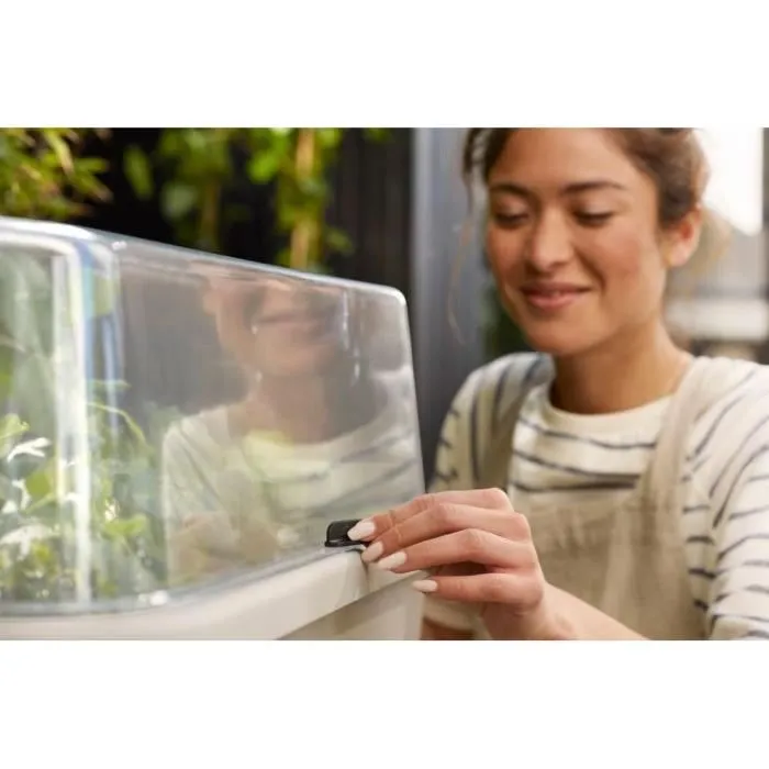 Elho 6719308040300 Huerto de Pie Noa - Gris - L 79 x B 39 x H 94 cm - Cultivo y Cosecha - 100% Reciclado 5