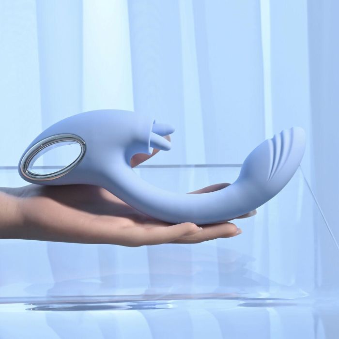 Vibrador Doble Estimulación Evolved Playboy Azul 17 Vibrador Doble Estimulación Evolved Playboy Azul 17