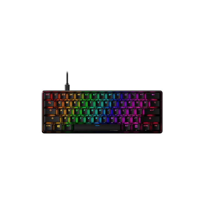 HyperX Alloy Origins 60 Teclado Mecánico Gaming 60% USB QWERTY Inglés EE.UU. LED RGB Negro - 4P5N4AA#ABA