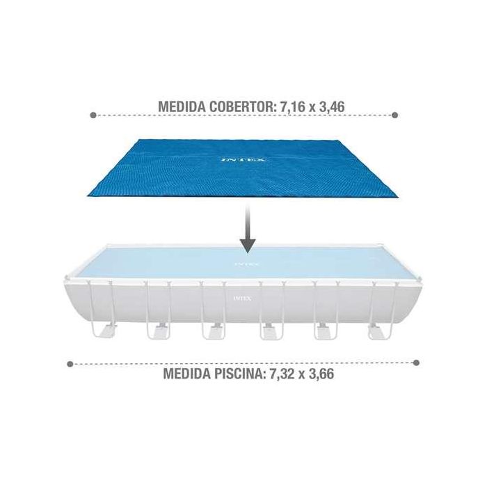 Intex Cobertor Solar para Piscina Frame Rectangular 732x366cm 5