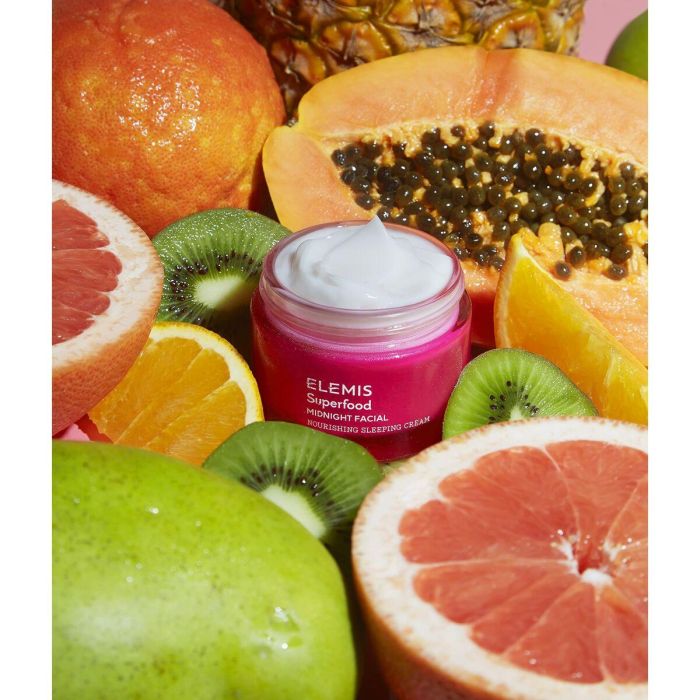 Elemis SUPERFOOD midnight facial Crema Facial Hidratante Prebiótica Nocturna Piel Seca y Deshidratada con Camu Camu y Cacao 50 ml 5