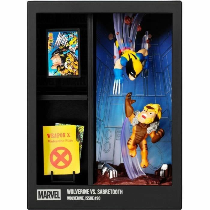 Fandrop FAN0630996920640 Figura Star Wars Lobezno vs Dientes de Sable - Vitrina con escena de culto + mini póster - 18 cm 3