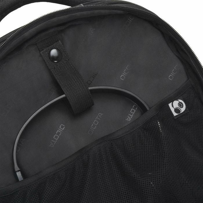 Dicota Eco Backpack SELECT Mochila para Portátiles 13-15.6" y Tablets 12.9", 19.5L, PET Reciclado, Protección EVA, Negra 6 Dicota Eco Backpack SELECT Mochila para Portátiles 13-15.6" y Tablets 12.9", 19.5L, PET Reciclado, Protección EVA, Negra 6