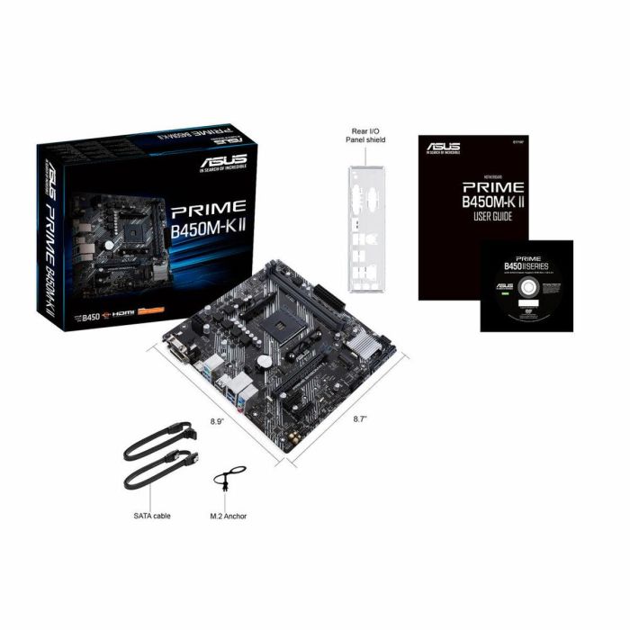 Placa Base Asus 90MB1600-M0EAY0 AMD B450 AMD AM4 1