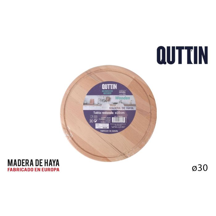 Tabla Redonda Quttin Ø30x1,7 cm (8 Unidades) Tabla Redonda Quttin Ø30x1,7 cm (8 Unidades)