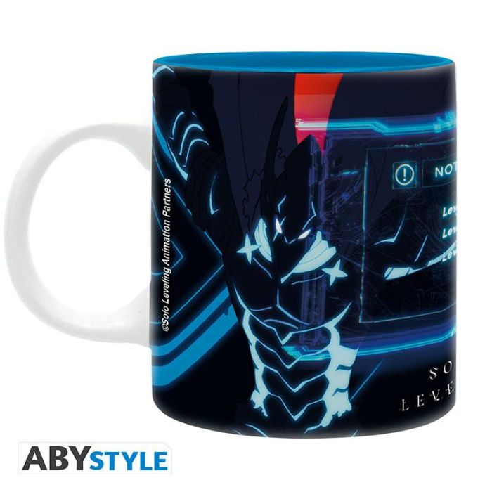 ABYstyle Taza Solo Leveling Jinwoo Cazador Élite 320 ml Cerámica Ilustración Oficial Microondas y Lavavajillas 1