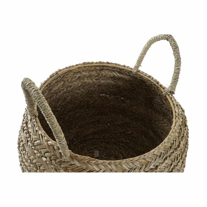 Cesta Decorativa DKD Home Decor Natural Hierba marina 1