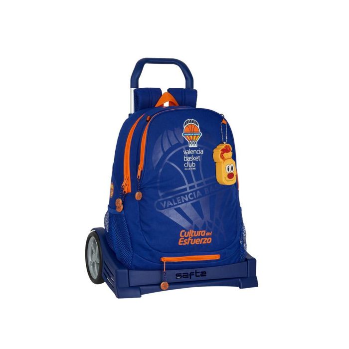 Cartera Escolar Safta Con Carro Valencia Basket Club 320x160x440 mm