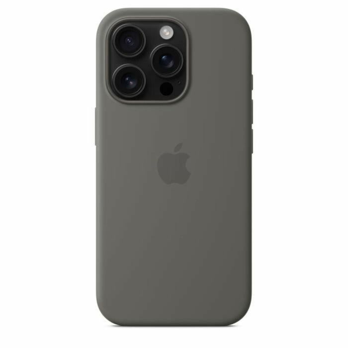 Apple Funda de Silicona con MagSafe para iPhone 16 Pro - Gris Piedra 1 Apple Funda de Silicona con MagSafe para iPhone 16 Pro - Gris Piedra 1