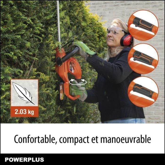 Dual Power POWDPG7531 Corta Setos a Batería 20V, Cuchilla 580 mm, Capacidad de Corte 18 mm, Sin Batería ni Cargador. 3 Dual Power POWDPG7531 Corta Setos a Batería 20V, Cuchilla 580 mm, Capacidad de Corte 18 mm, Sin Batería ni Cargador. 3