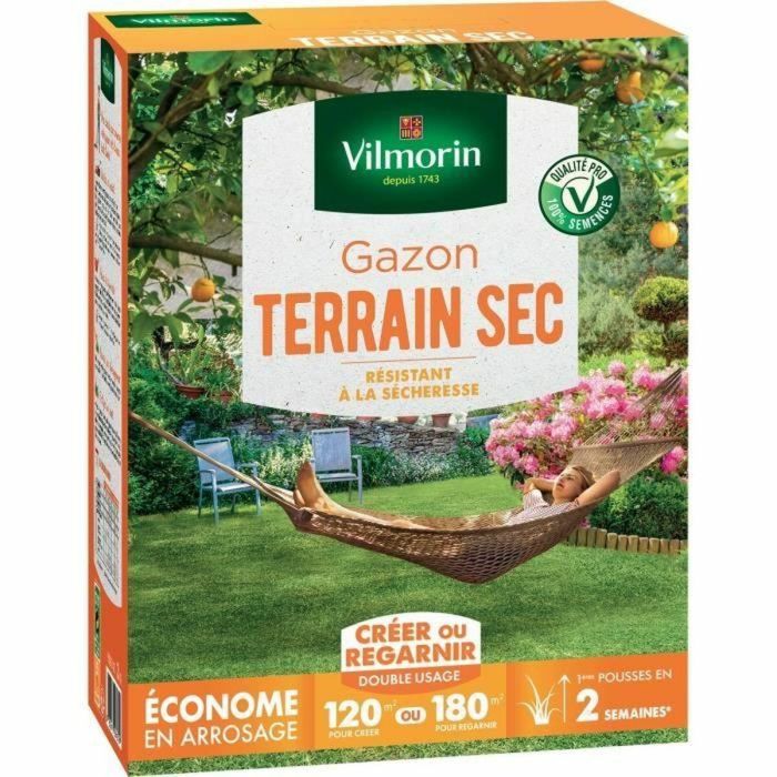 Vilmorin VIL3182670261329 Semillas de Césped Resistente para Secano - 3 kg 0 Vilmorin VIL3182670261329 Semillas de Césped Resistente para Secano - 3 kg 0