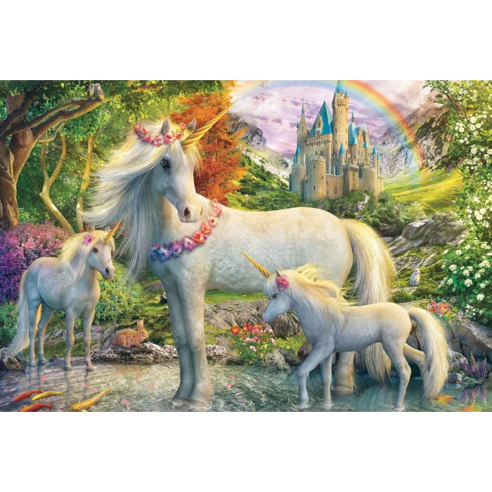 Schmidt Spiele Puzzle SCH1747456920797 El Unicornio y sus Potros 200 Piezas a Partir de 8 Años