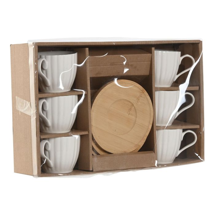 Cafe Basicos DKD Home Decor Blanco Natural 8 x 7 x 11 cm Set de 6 3 Cafe Basicos DKD Home Decor Blanco Natural 8 x 7 x 11 cm Set de 6 3