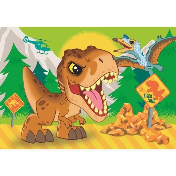 Clementoni - CLE1739461923607 - Puzzle Jurassic World 2x20 Piezas 2 Clementoni - CLE1739461923607 - Puzzle Jurassic World 2x20 Piezas 2