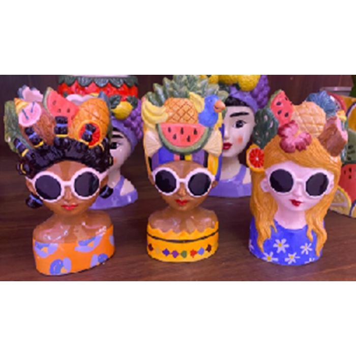 Macetero Tropical DKD Home Decor Multicolor 8 x 18 x 10 cm (6 Unidades) 2 Macetero Tropical DKD Home Decor Multicolor 8 x 18 x 10 cm (6 Unidades) 2