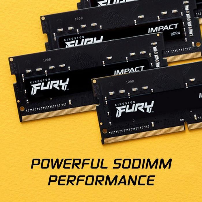 Kingston FURY Impact 16GB (2x8GB) 3200MHz DDR4 CL20 SODIMM para Portátil 11 Kingston FURY Impact 16GB (2x8GB) 3200MHz DDR4 CL20 SODIMM para Portátil 11