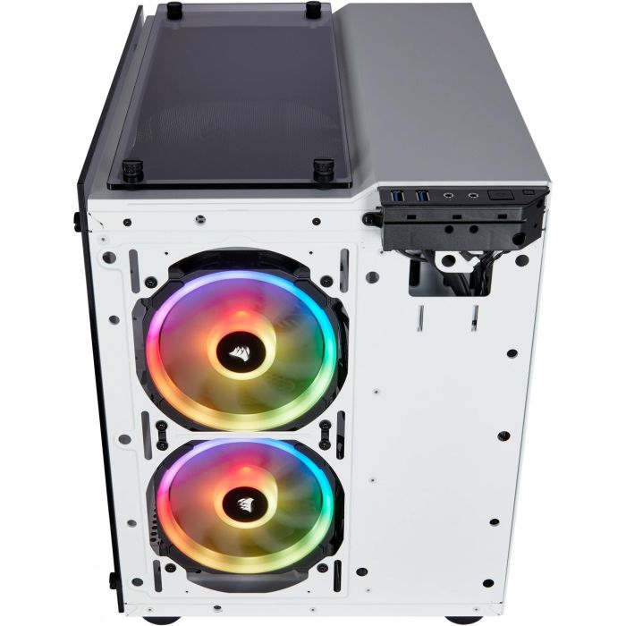 Corsair Torre PC Crystal Series 280X RGB con Ventana de Cristal Templado Blanca 6