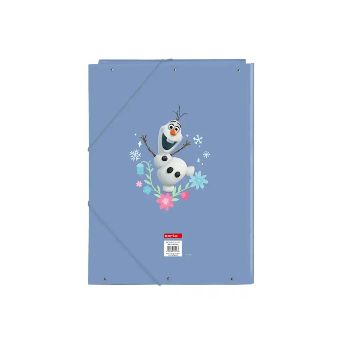 Safta Carpeta de cartón con gomas y solapas Folio Frozen (335x260x25 mm) 1