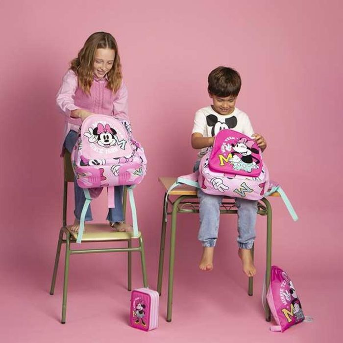 Mochila escolar mediana minnie 32.0 x 15.0 x 42.0 cm 1