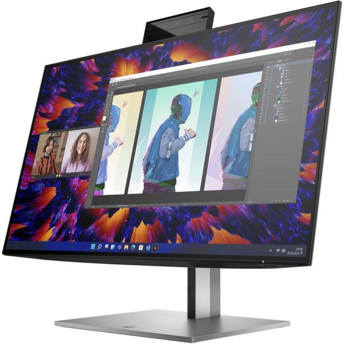 HP Z24m G3 Monitor de Conferencia QHD 23.8" (60.5cm) con Webcam 5MP, Altavoces y Micrófono, HDR, Precisión Color 3