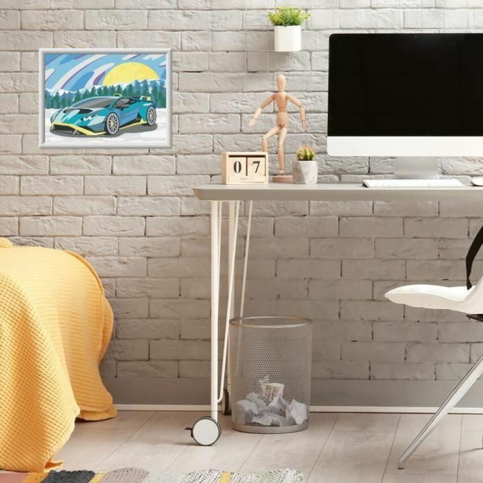 Ravensburger Kit de Pintura por Números CreArt Kids Lamborghini 18 x 24 cm, Art Number, a partir de 7 años, 25842 3