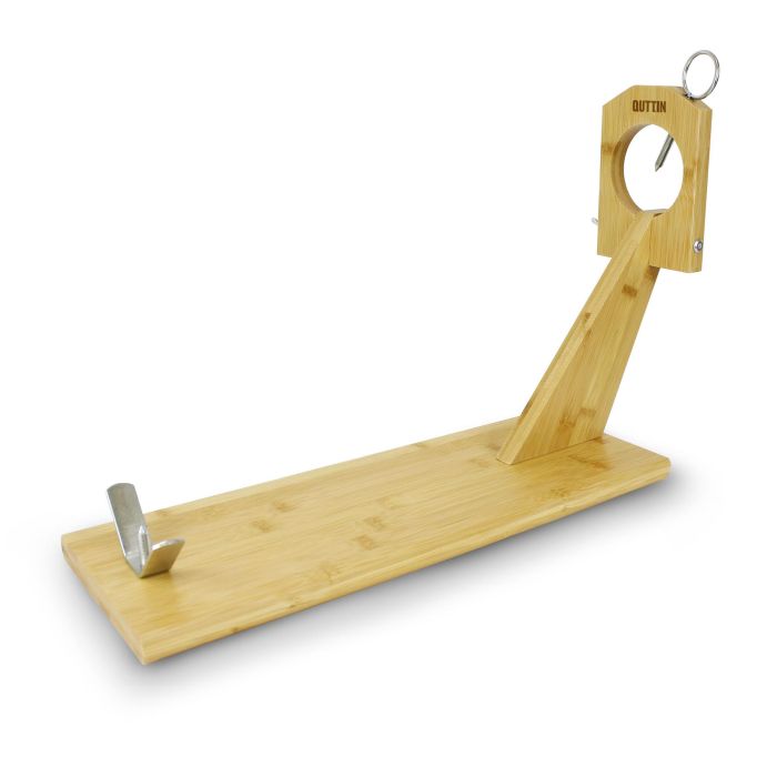 Quttin Soporte Jamonero de Bambú – Base para Cortar Jamón Curado, 48.6 x 16.5 x 5.4 cm (8 Unidades) 5