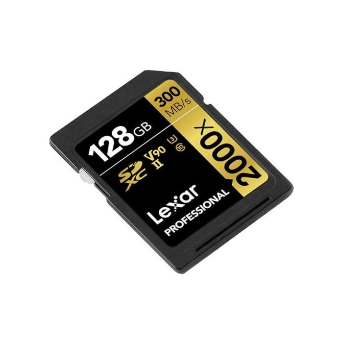 Lexar 128Gb Professional 2000X Sdxc Uhs-Ii Cards, Up To 300Mb/S Read 260Mb/S Write C10 V90 U3 2 Lexar 128Gb Professional 2000X Sdxc Uhs-Ii Cards, Up To 300Mb/S Read 260Mb/S Write C10 V90 U3 2