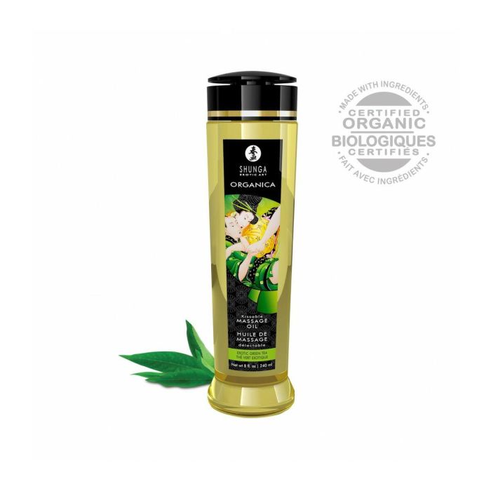 Aceite de Masaje Erótico al Té Verde Shunga Exotic (240 ml) 2