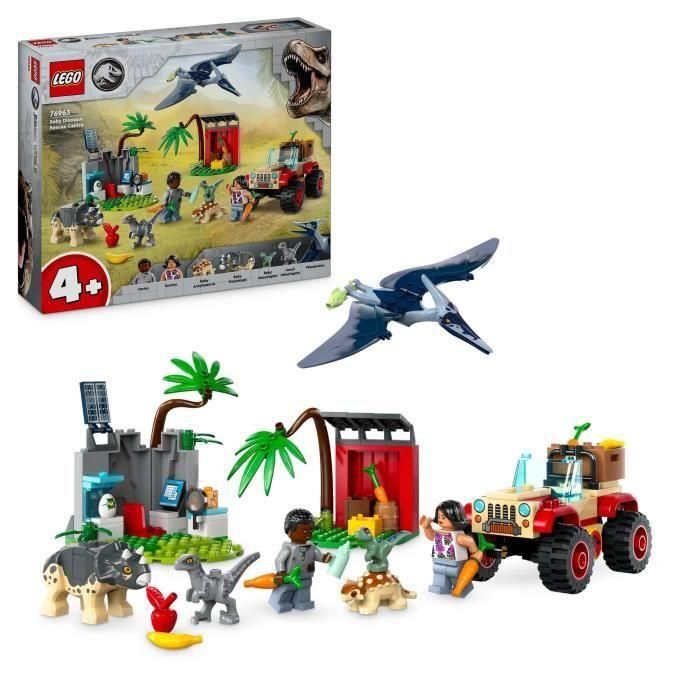 LEGO 76963 Jurassic World Centro de Rescate de Bebés Dinosaurios, Juguete con Figuras de Triceratops y Velociraptor 0 LEGO 76963 Jurassic World Centro de Rescate de Bebés Dinosaurios, Juguete con Figuras de Triceratops y Velociraptor 0