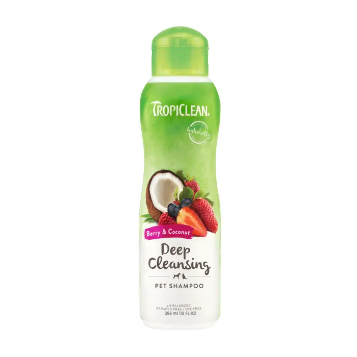 Tropiclean Champú Limpieza Profunda Frutos Rojos Coco 355 mL