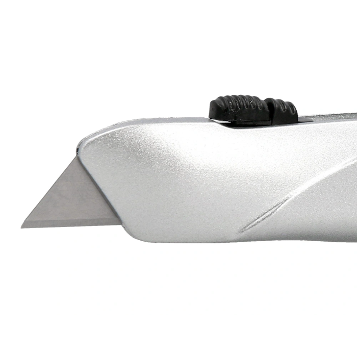 Q-connect XD-53 Cúter Metálico Ancho Retráctil con Bloqueo, Cuchilla 18 mm, 1 Unidad 3