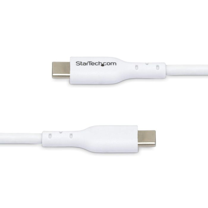 Cable USB-C Startech USB2CC1MNCWHE Blanco 1 Cable USB-C Startech USB2CC1MNCWHE Blanco 1