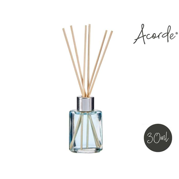 Mikado 30 ml Ropa Limpia Acorde - Vidrio, Palma de Ratan, 4.4x7.9x2.9 cm, Azul (24 Unidades) 1 Mikado 30 ml Ropa Limpia Acorde - Vidrio, Palma de Ratan, 4.4x7.9x2.9 cm, Azul (24 Unidades) 1
