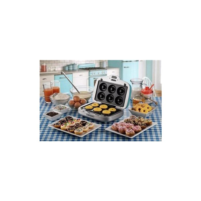 Ariete 1972/01 Sandwichera 3 en 1 para Sándwiches, Donuts y Cupcakes, Diseño Retro Azul 9