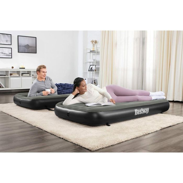 Bestway Airbed Tritech™ Connect and Rest™ Cama Hinchable 3 en 1 - Individual, Elevada o King Size - 188x99x25 cm - Soporta 150 kg 32 Bestway Airbed Tritech™ Connect and Rest™ Cama Hinchable 3 en 1 - Individual, Elevada o King Size - 188x99x25 cm - Soporta 150 kg 32