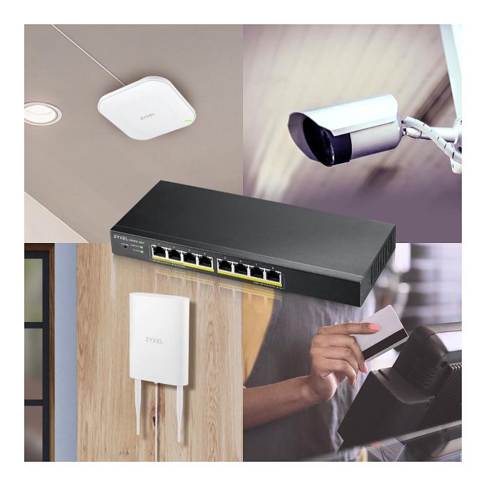 Zyxel GS1915-8 Switch Gestionado 8 Puertos Gigabit Ethernet Smart Hybrid Mode Cloud Fanless 7