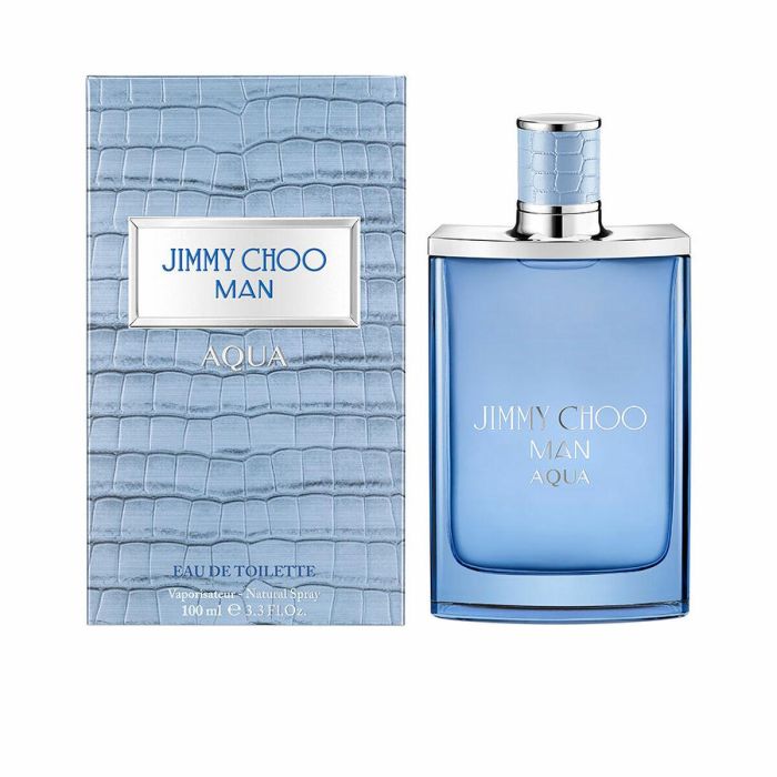 Jimmy Choo Man Aqua Eau de Toilette Vaporizador para Hombre 100ml | Fragancia Fresca Acuática Aromática Notas Marinas