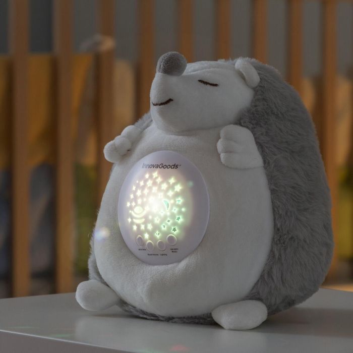 Erizo de Peluche con Ruido Blanco y Proyector Quitamiedos Spikey InnovaGoods 6 Erizo de Peluche con Ruido Blanco y Proyector Quitamiedos Spikey InnovaGoods 6