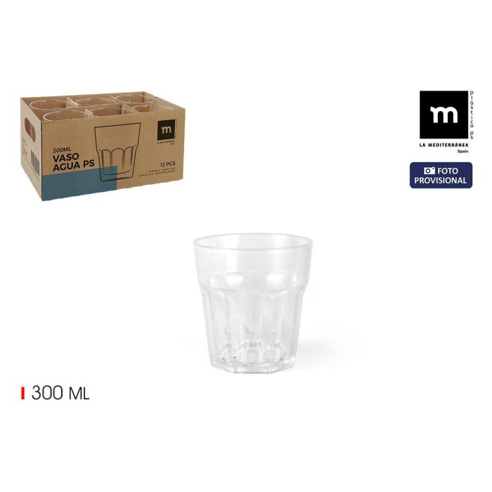 Vaso de agua La Mediterránea 0,3 L (24 Unidades) 3 Vaso de agua La Mediterránea 0,3 L (24 Unidades) 3