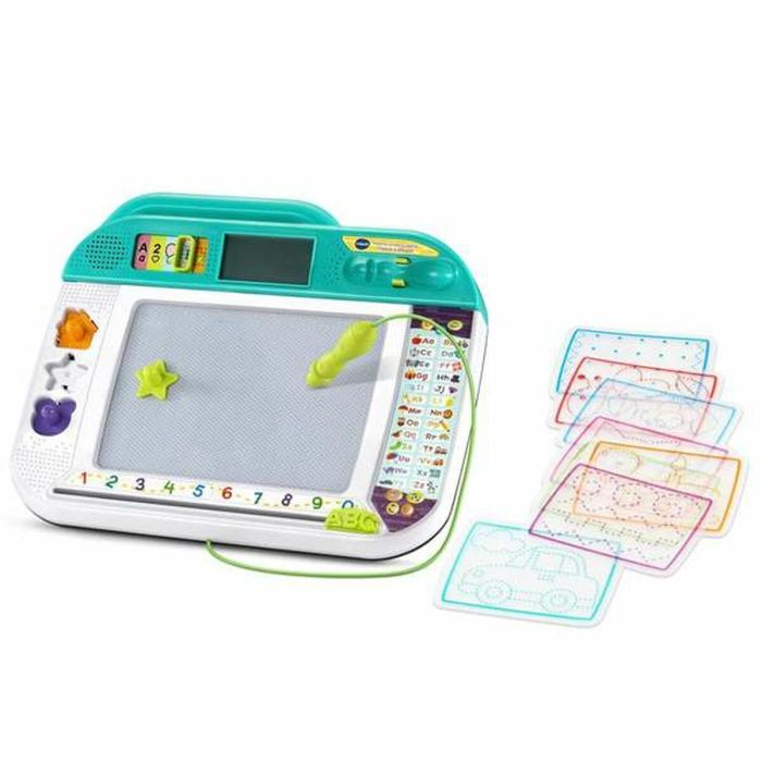 Vtech Pizarra Artística Digital LCD Trazos y Dibujos con Voz y 2 Modos (Escritura y Dibujo) para Niños 3-7 Años 38x7,8x33 cm 1