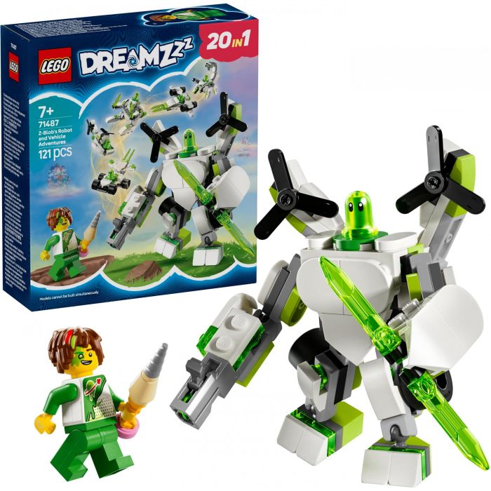 LEGO 71487 DREAMZzz Aventuras de Z-Blob: Robots y Vehículos Transformables, Set de Construcción y Juego de Rol 20 en 1 2 LEGO 71487 DREAMZzz Aventuras de Z-Blob: Robots y Vehículos Transformables, Set de Construcción y Juego de Rol 20 en 1 2