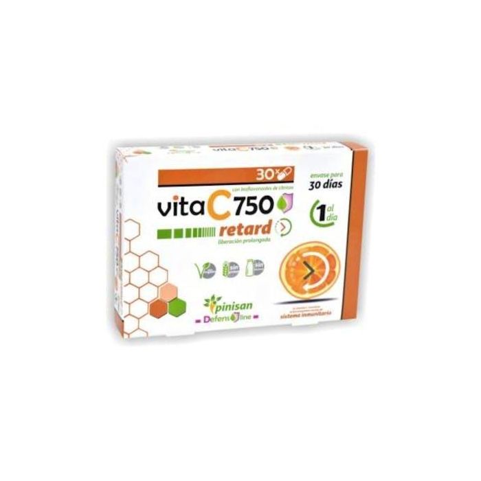 PINISAN Vita C Retard Vitamina C 750mg 30 Cápsulas Liberación Prolongada