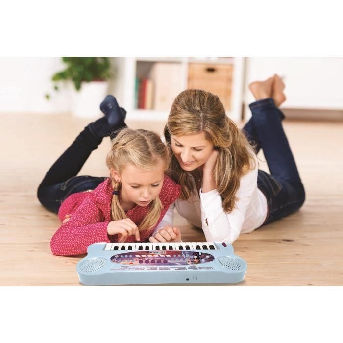 Lexibook Teclado Electrónico Infantil Frozen II con Micrófono, 32 Teclas y 22 Demos Musicales 2