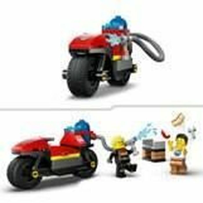 LEGO 60410 City Moto de Respuesta Rápida del Bombero, Vehículo de Juguete con 2 Minifiguras incl. Bombero 4