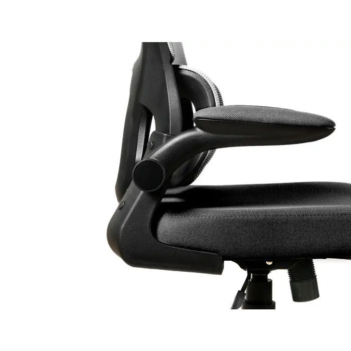 Q-connect Silla de Dirección Sorrento Malla con Base Metálica, Respaldo Transpirable, Reposabrazos Ajustables y Ruedas Premium, Color Gris, Alt Max 1320 mm 9