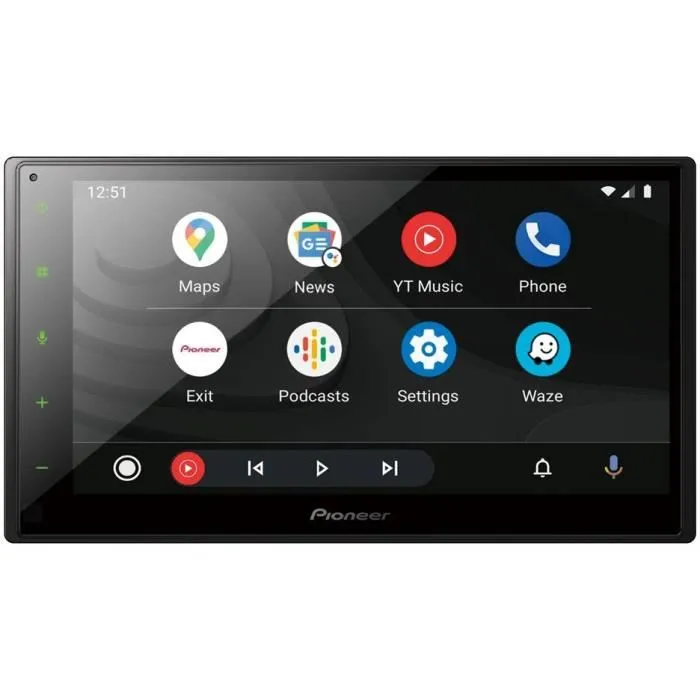 Pioneer SPH-DA160DAB Autorradio 2 DIN Pantalla Táctil Capacitiva 6.8" USB DAB+ Bluetooth Compatible con Apple CarPlay y Android Auto para Coche
