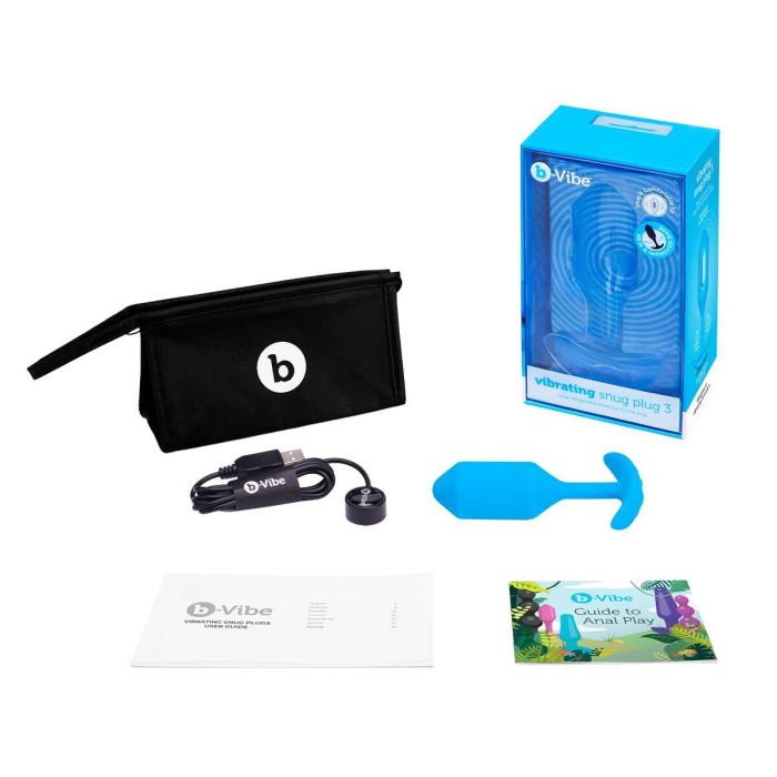 Plug Anal B-Vibe Vibrating Snug 3 Azul (3,7 x 13,8 x 1 cm) 2 Plug Anal B-Vibe Vibrating Snug 3 Azul (3,7 x 13,8 x 1 cm) 2